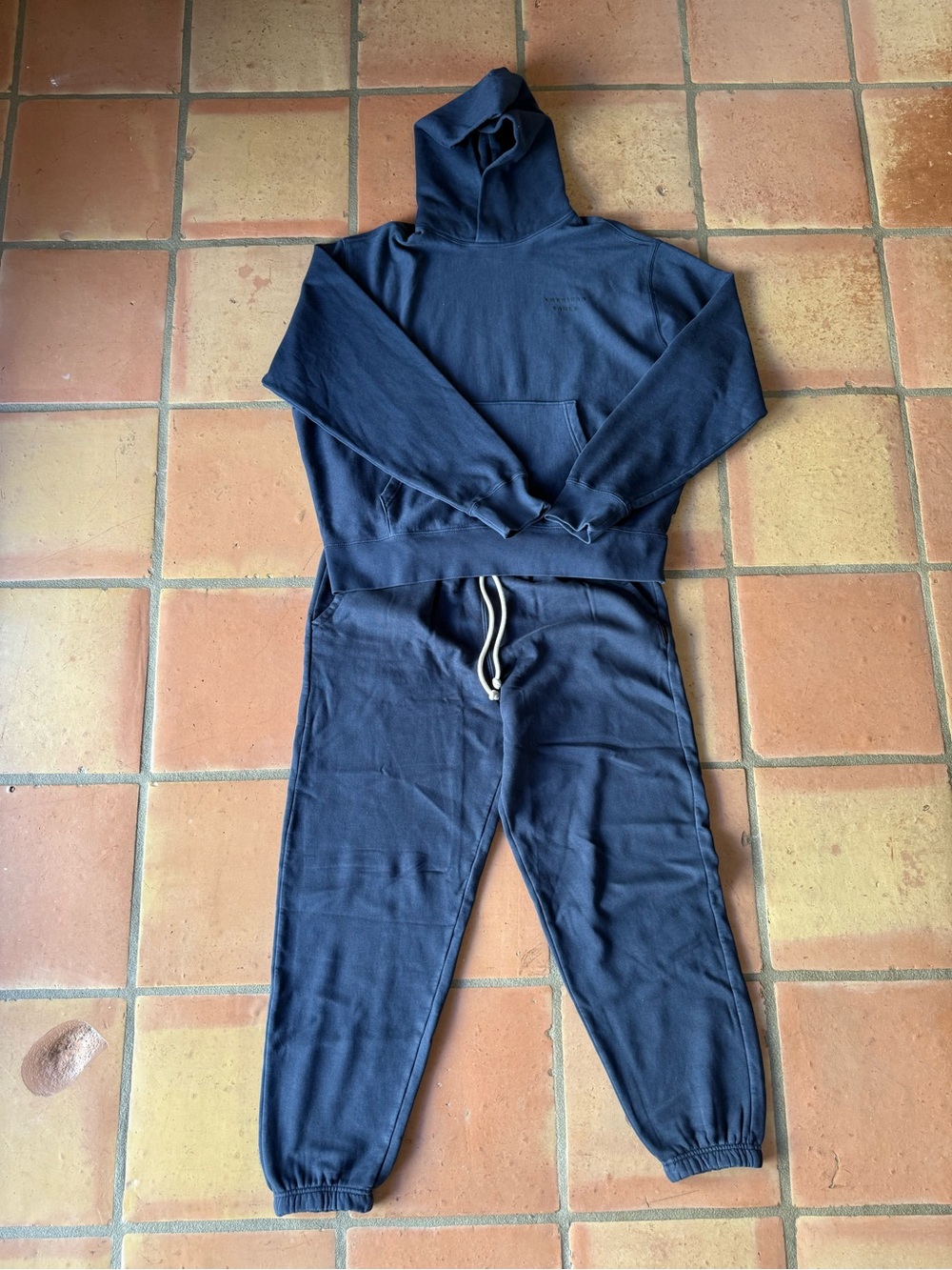American Eagle Outfitters Navy Blue Pullover Hoodie and Matching Sweat Pants